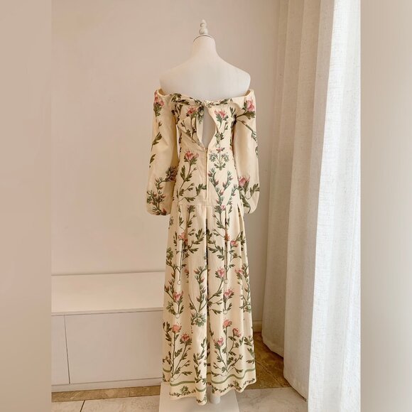 Agua by Agua Bendita Senlis Maxi Dress in Ivory - Picture 7 of 10